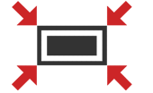 screen and arrows icon